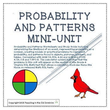 Preview of Patterns and Probability Mini-Unit