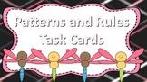 Patterns and Rules Task Card Dragonfly Theme