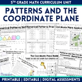 Patterns and The Coordinate Plane Unit | 5th Grade Math Cu