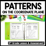 Patterns and the Coordinate Plane, Lesson Packet + Quiz, 5.OA.3