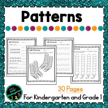 Preview of Patterns for Kindergarten or Grade 1