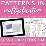 3.OA.9 Patterns in Multiplication | Print & Digital Resour
