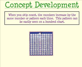 Preview of Patterns in Skip Counting Full Unit (Smartboards, quiz, and extra practice)