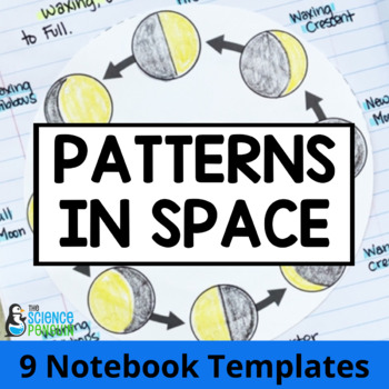 Preview of Patterns in the Solar System Science Interactive Notebook | Moon Phases Seasons