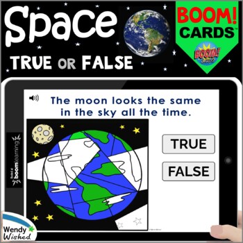 Preview of Patterns in the Sky and Outer Space BOOM Card digital Task Cards