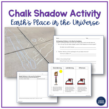 Preview of NGSS 1-ESS1-1:  Earth's Place in the Universe - Chalk Shadows Inquiry Activity