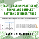 Patterns of Inheritance and Punnett Square Practice - with