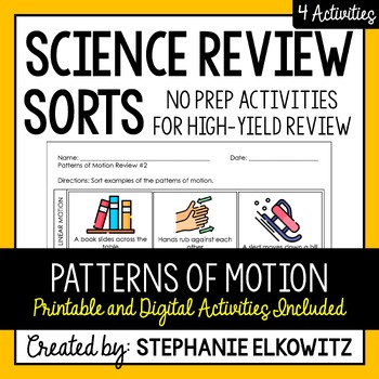 Preview of Patterns of Motion Review Sort | Printable, Digital & Easel