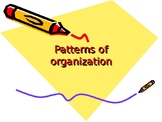 Patterns of Organization Powerpoint and Activities