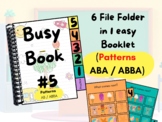 Patterns themed Busy Booklet File Folder for Special Educa