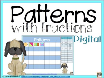 Preview of Patterns with Fractions DIGITAL