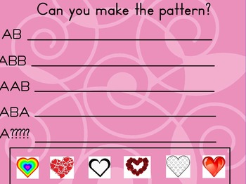 Preview of Patterns with Valentines!