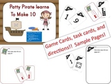 Patty Pirate Makes 5 & 10 - Common Core games/centers for K & 1