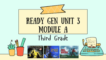 Preview of Paul Bunyan Ready Gen Grade 3 Slide Shows for U3 MA All Lessons 11-15
