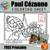 Paul Cézanne Coloring Page FREE PRINTABLE