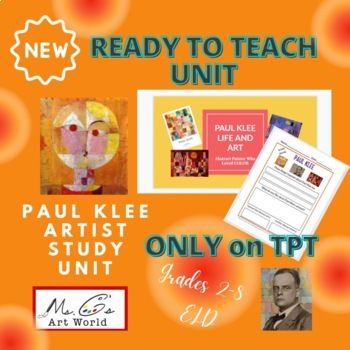 Preview of Paul Klee Artist Study Slide Presentation: Middle School/ Elementary Art Lesson