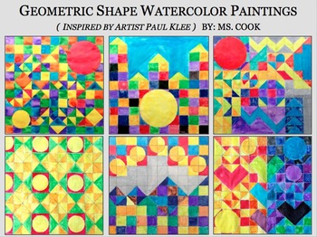 Preview of Paul Klee Inspired Geometric Watercolor Paintings
