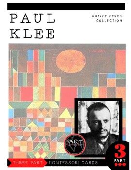 Preview of Artist Study - Paul Klee Montessori 3 Part Cards with Display Card