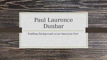 Preview of Paul Laurence Dunbar: Building Background