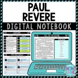 Paul Revere DIGITAL Interactive Notebook | American Revolution