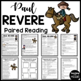 Paul Revere Paired Reading Comprehension Biography & Poem
