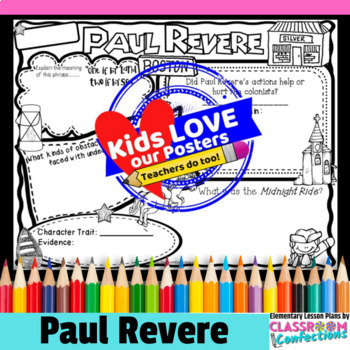 Preview of Paul Revere Poster Activity