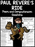 Paul Revere's Ride Longfellow Reading Comprehension Worksh