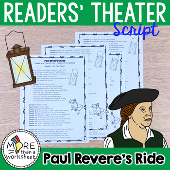 Preview of Paul Revere's Ride: Reader Theater Script