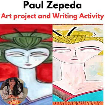 Preview of Paul Zepeda Art Lesson 1st-5th grade American Maiko Project