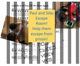 Paul and Silas Bible Escape Room Using praise songs