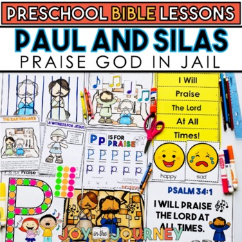 Preview of Paul and Silas Praise God in Jail (Preschool Bible Lesson)