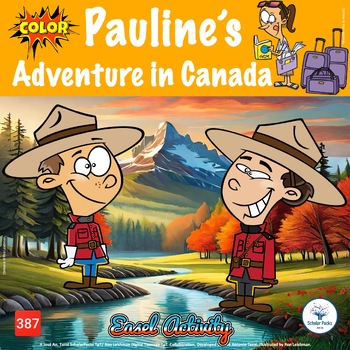 Preview of Pauline's Adventure in Canada. Reader and Activities. Color / BW ver