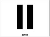 Pause Sign for Talkers and AAC Devices