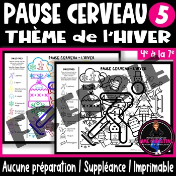 Preview of Pause cerveau - L'hiver I French Winter Edition