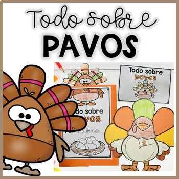 Preview of Pavos | Turkeys in Spanish | Thanksgiving Activities in Spanish