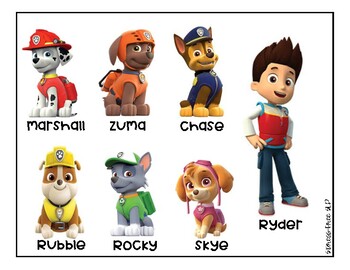 Paw Patrol Activities (Early Intervention) by Stress-Free SLP | TpT