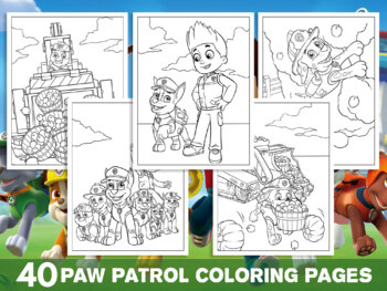 paw patroller coloring pages