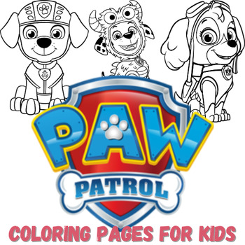 Paw Patrol Coloring Pages for Kids, Girls, Boys, Teens, Birthday