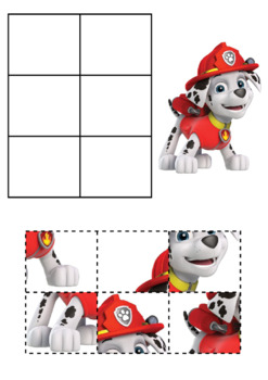 Preview of Paw Patrol Puzzle - Marshall