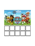 Paw Patrol Token Board- 10 Tokens