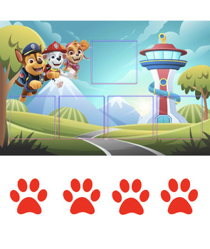 Paw Patrol Token Board by Nicole Dobbins | TPT