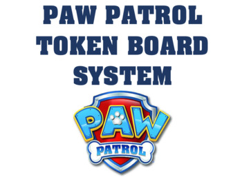 Preview of Paw Patrol Token Board - Reward System