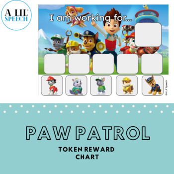 Paw Patrol Reward Chart Worksheets Teaching Resources Tpt