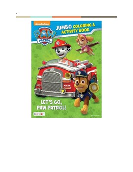 Paw Patrol Jumbo Coloring & Activity Book