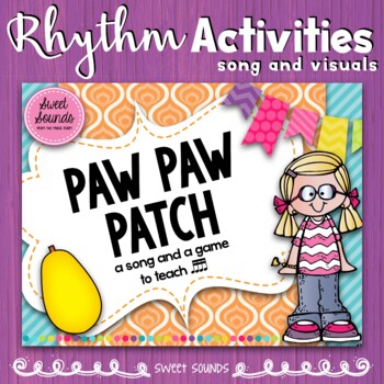 Preview of Paw Paw Patch Prepare Present Rhythm Activities and Flashcards - Sixteenth Notes