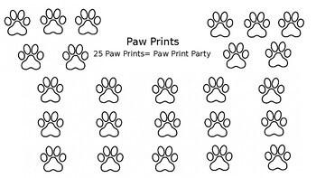 Preview of Paw Print Behavior Chart (editable)