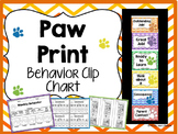 Paw Print Behavior Clip Chart