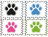 Paw Print Post Cards