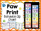 Paw Prints Behavior Clip Chart Outstanding in BLUE