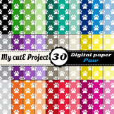 Paw prints 1 - DIGITAL PAPER - Instant Download - Scrapboo